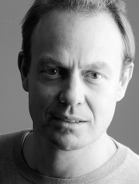 Jason Donovan en face, black and white