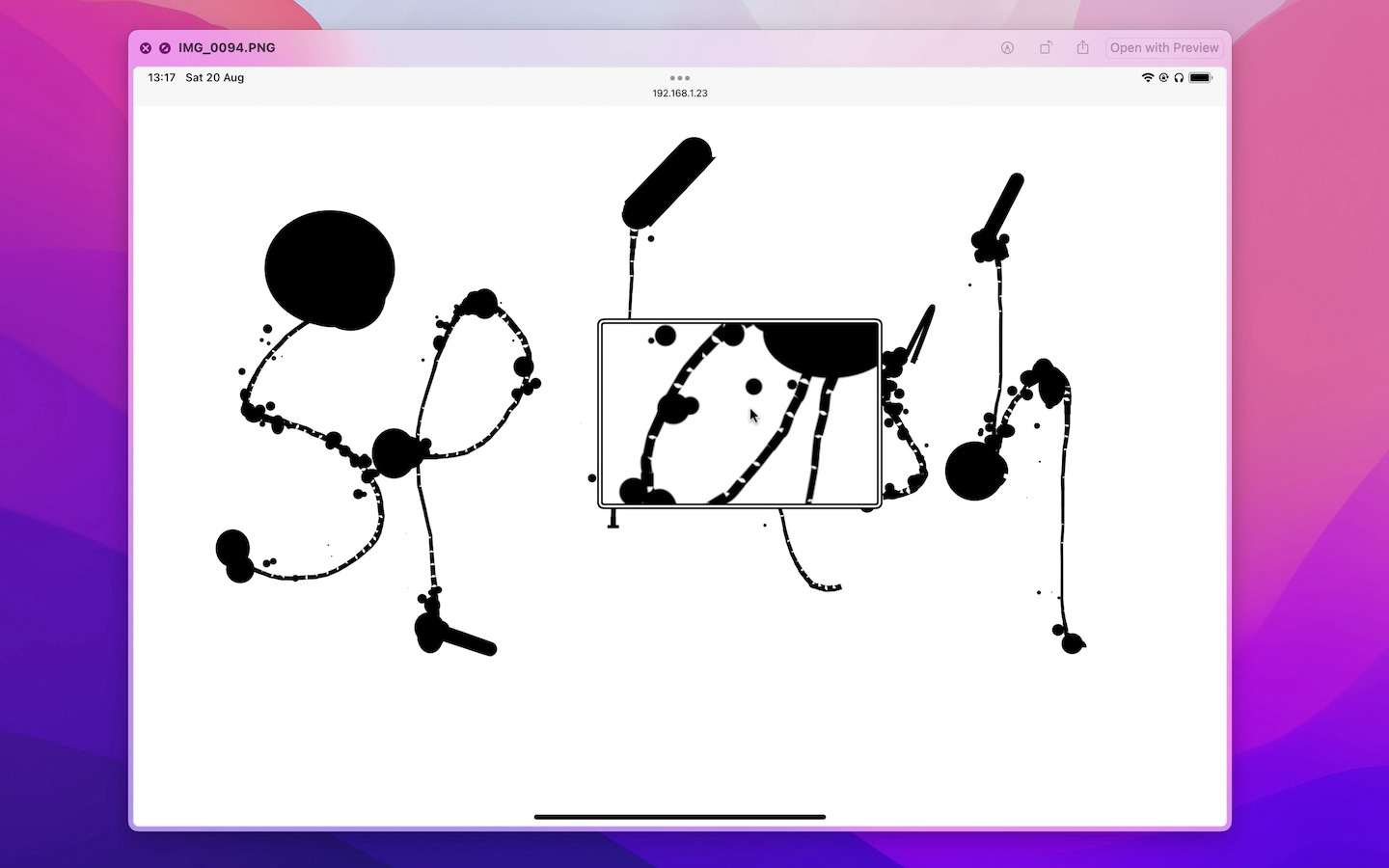 PJP like painting in name only sans a round line-cap, aka the shape used to draw the end points of lines